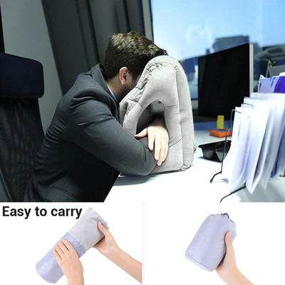 $23.52 • Buy Inflatable Air Cushion Travel Pillow Headrest Chin For Office' Cushions J0J6