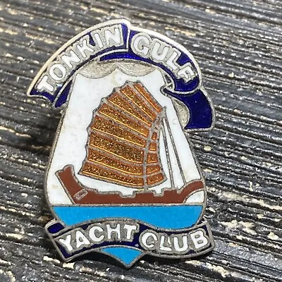 Vintage Tonkin Gulf Yacht Club Lapel Pin Vest Collectible EUC K257 • $6.95