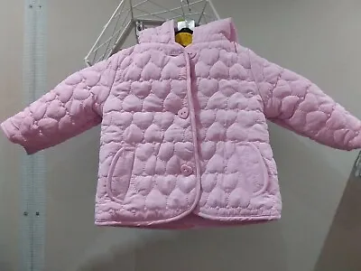Peacocks Baby Girl's Quilted Coat Aged 6-9mths  • £3