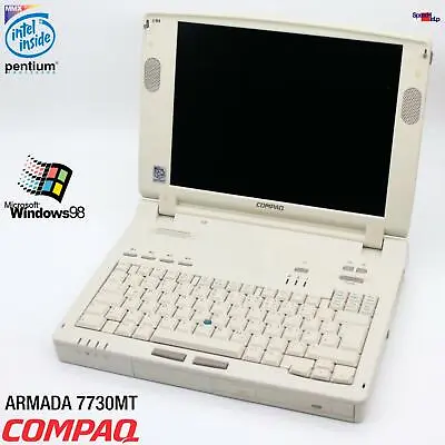 Compaq Armada 7730MT Notebook Laptop Windows 95 98 Parallel Port RS-232 Pentium • $888.35