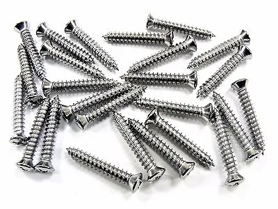 Ford Chrome Interior Trim Screws- #8 X 1  Long- #6 Oval Head- 25 Screws- #280 • $12.95