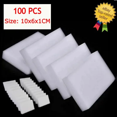 100PCS Melamine Foam Cleaning Sponge Magic Home Kitchen Dish Cookware Eraser  • $8.99