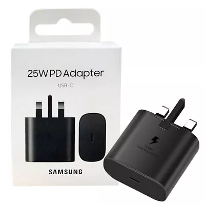 Genuine 25W Super Fast Type C Charger Plug/Cable For Samsung Galaxy S20 S21 S22 • £2.99