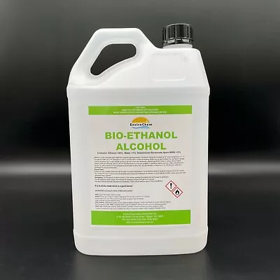 99% Bio-Ethanol Alcohol 5 Litres Ethyl Alcohol - Made In Australia Natural • $74.99