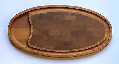 Vintage Dansk Teak Cutting Board Parquet Denmark • $21.99