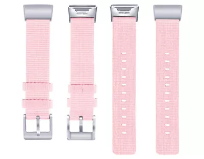 For Fitbit Charge 2 3 4 Replacement Wristband Canvas Watch Band Strap Bracelet • $12.09