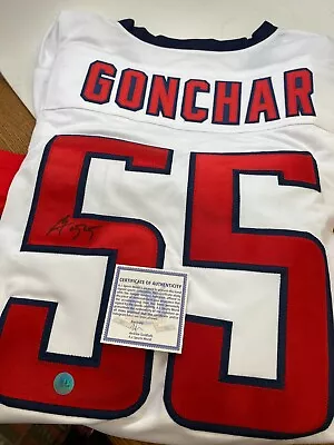 Sergei Gonchar Autographed Signed  NHL Jersey WASHINGTON Capitals AJ SPORTS COA • $48.95