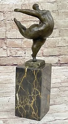 Curvy Abstract Modern Art Woman Bronze Sculpture Signed Milo Statue Figure • $99.50