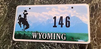 $24.99 • Buy Wyoming License Plate  Low Number Vintage