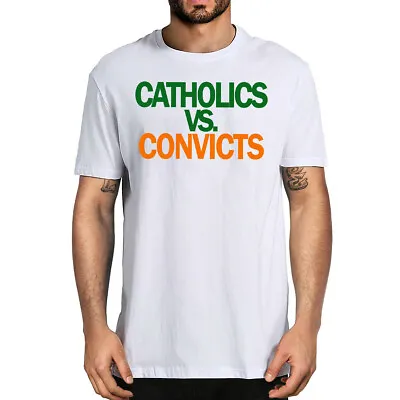 Catholics Vs Convicts Vintage 1988 Shirt - 1988 Notre Dame Vs. Miami Football • $19.99