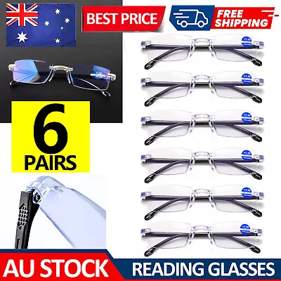 6PCS Non Slip Readers Blue Light Blocking Portable Reading Glasses For Women Men • $9.59