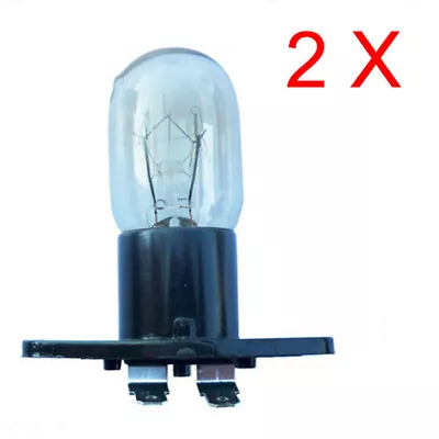 2 X Microwave Oven Lamp Light Globe Bulb For SAMSUNG &  LG SHARP PANASONIC  • $24.95