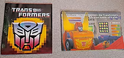 2 TriFold Catalogs 1986 Checklist Transformers G1 1987 Rodimus Prime Order Form • $29