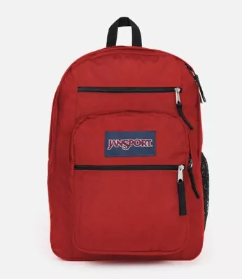 JanSport Big Student Backpack Rucksack Work Sports Travel School Walking - Red • £29.99