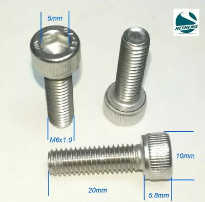 M4 M5 M6 Hex Socket Cap Head Allen Key Screw Bolt Bolts Screws Stainless Steel • $3.60