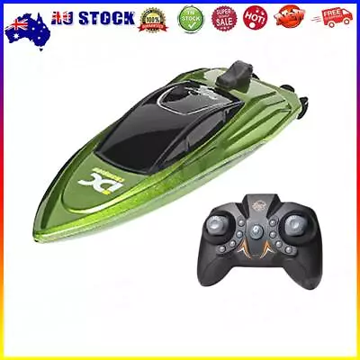 2.4GHz RC Boat High Speed LED Lights Waterproof Electric Ship Toys (Green) * • $18.53