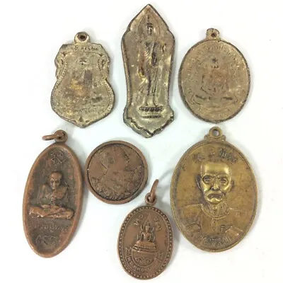 $28.97 • Buy Rare 7 Coin Thai Amulet TALISMAN Pendant Charm Magic Coins Powerful Protect B6 