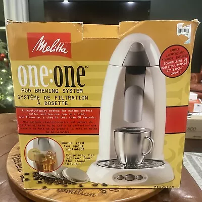 Melitta MES2W OneOne Single Serve Coffeemaker White Free Shipping • $99.99