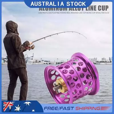 Low Profile Casting Fishing Reel Modified Line Cup For DAIWA Steez (Purple) • $24.69