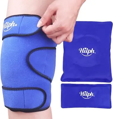 Hilph Knee Ice Pack Wrap Reusable Ice Pack For Knee Replacement Surgery Hot Co • £30.05