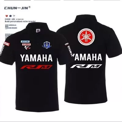 Racing T-shirt YAMAHA Men's Casual Short-Sleeved Shirt 2024 Tops Boy Sport Gift. • £10.32