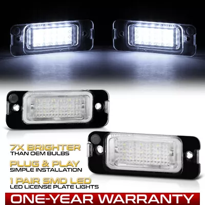 Benz W164 W251 X164 GAS  SUPER BRIGHT  White LED License Plate Light Lamp Pair • $11.25