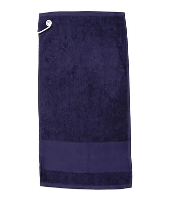 Towel City Printable Border Golf Towel TC033-Heavyweight Hand Cotton Washcloth • £9.39