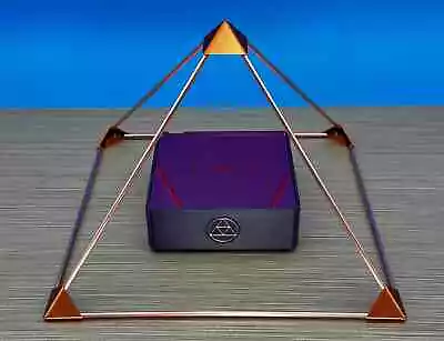 Copper Pyramid 8  Portable Crystal Energizing Feng Shui Meditation Reiki • $99