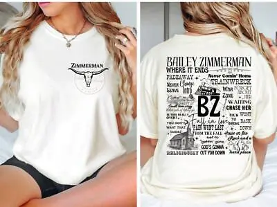 Bailey Zimmerman Front And Back DesignBZ DesignZimmerman Fan Zimmerman Shirt  • $55.53