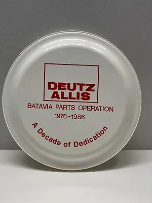 Rare Vintage Deutz Allis 1986 Plastic Frisbee Parts Operation White Pre-Owned • $60