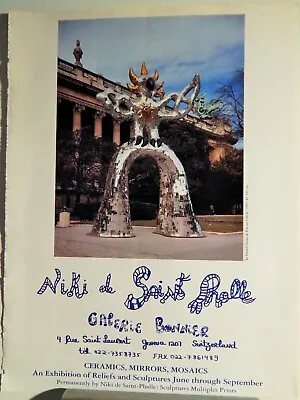Niki De Saint Phalle Art Piece Vtg Orig  1998 Advertisement • $17.14