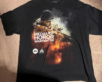 Medal Of Honor Warfighter Shirt - All Over  Big Logo Print - Size XXL RARE • $12