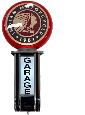 Massive Indian Motorcycle 1901 GARAGE Wall Sign Led Bar Lighting Light RED • $349.95