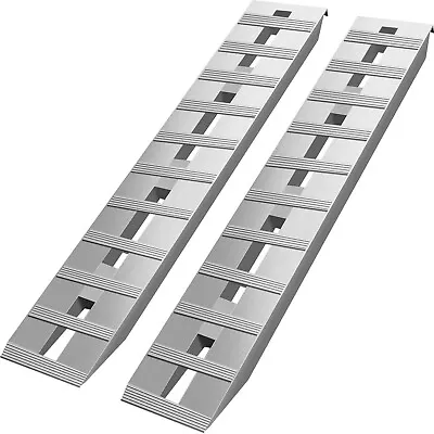 VEVOR 60''x12'' Aluminum Ramps 6500Lbs Car Trailer Truck 1 Pair Ramps Hook End • $177.49