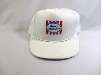 Vtg. Good Humor Ice Cream White Mesh Back Snapback Cap Hat OSFA • $22.99