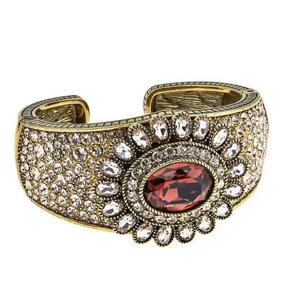 $29.99 • Buy Heidi Daus  Dazzling Delight  Crystal Cuff Bracelet. 6-3/4 