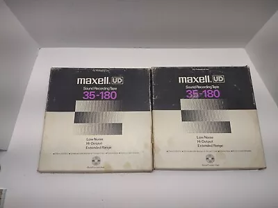 2 MAXELL UD 35-180 METAL  Reel To Reel Pre-recorded  • $119.99