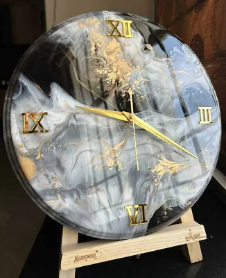 Vintage Decorative Wall Clock - Ocean Abstract Modern Design For Home Decor • $56.99