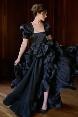 Selkie Caviar Recycled Ruffle Gown - Medium  • $550