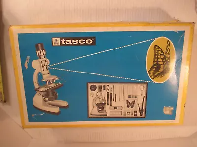 Vintage Tasco Zoom Microscope Kit 986p   50x-600x JAPAN 1977 • $42.46