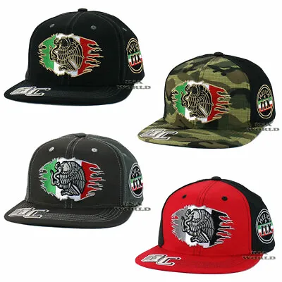 MEXICO Hat Flag Eagle Federal Logo Snapback Mesh Back Flat Bill Baseball Cap • $12.85