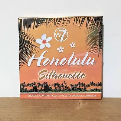 W7 Honolulu Silhouette Bronze & Contour Palette Bronzer Vegan Discontinued UK • £28