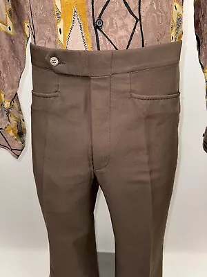 Mens Sansabelt Pants Jaymar Polyester Leisure Suit Vtg 60s 70s Disco 34 X 27.5 • $39.99