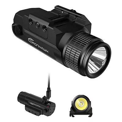 Pistol Flashlight Rechargeable 700 Lumen Rail Mounted Tactical Flashlight Com... • $45.95