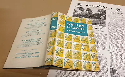£3.95 • Buy Whisky Galore Compton Mackenzie Hardback Reprint Society 1951 Ref BB65