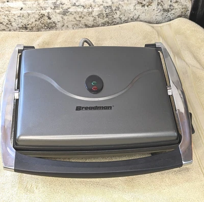 $16.99 • Buy Breadman TR456 Indoor Grill Panini Sandwich Maker Non-stick EUC  LOW PROFILE 