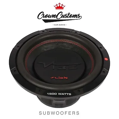 Vibe 12 Inch Subwoofer Slick Dual 2ohm 1500 Watts Max Car Audio Bass Sale Price • $171.57