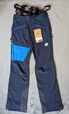 Mammut Walking Trousers Adult 28W 33L Blue Base Jump Touring Pants Snow Mens • $161.79
