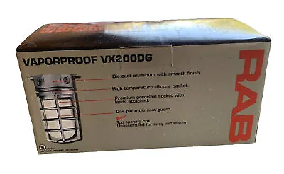 New RAB Vaporproof VX200DG Explosion Proof Industrial Electrical Light Fixture • $24.99