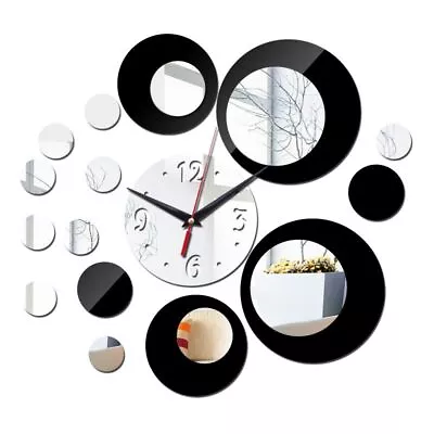 Acrylic Round Large Wall Clocks - Vintage Minimalist Decors Stickers Clocks 1pcs • $14.70